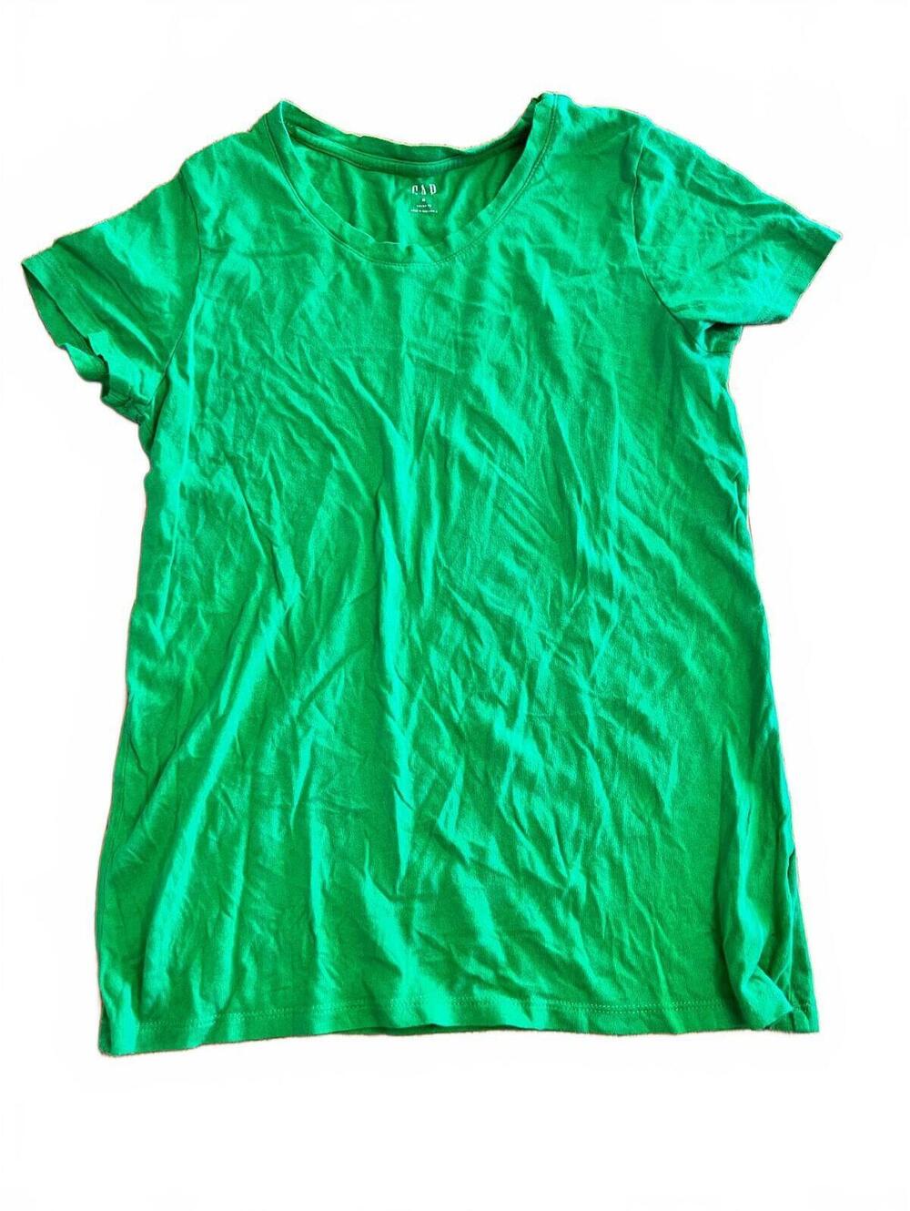 GAP Medium Green Cotton Modal Blend T-Shirt